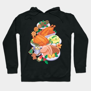 Christmas Thanksgiving Food / Dinner - Funny Holiday Hoodie